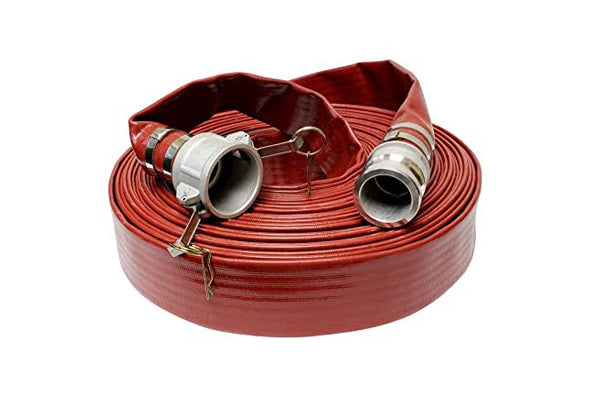 Layflat Hose Ribbed 32mm (1¼") x 50m - includes Camlock Fittings (JNR)